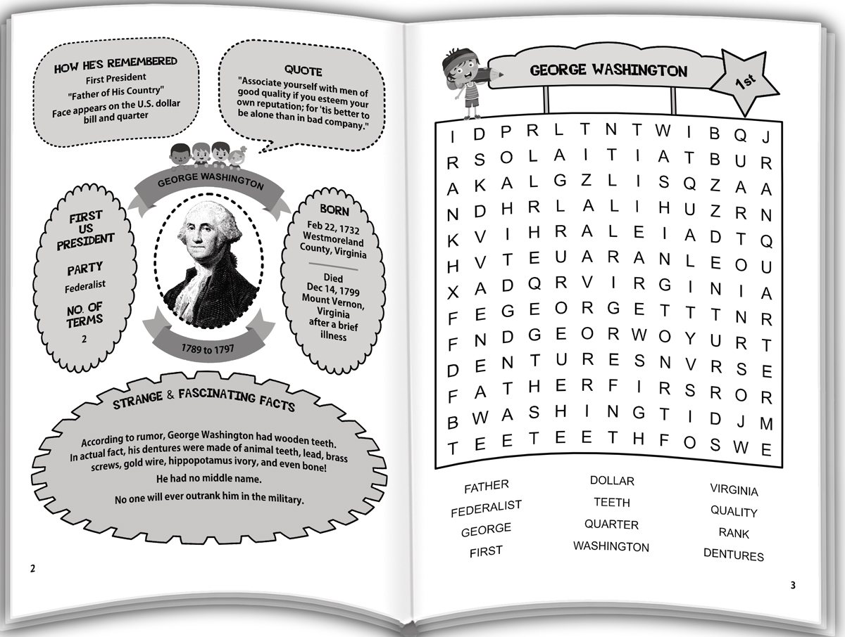Clever Kids Word Search United States Presidents Scott Peters Books