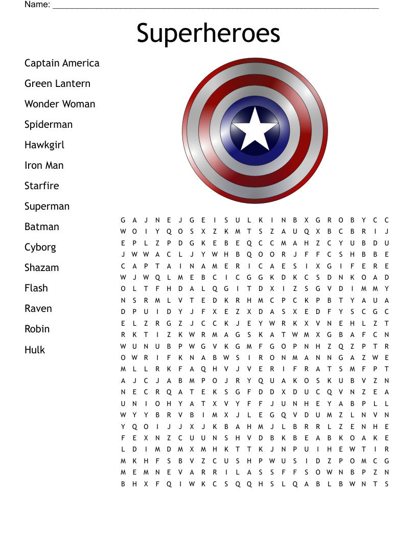 Computer Word Search Printable