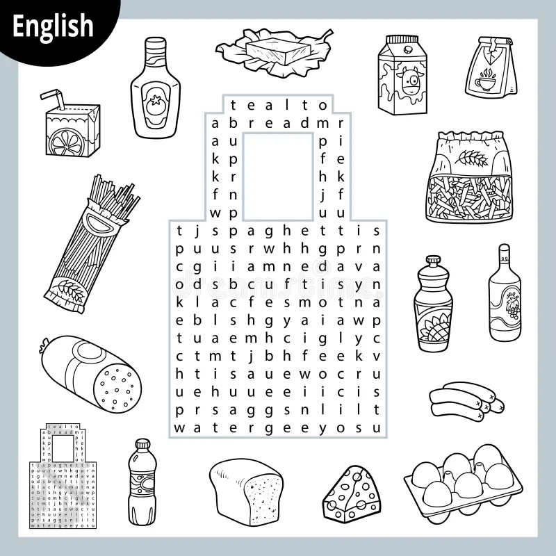 Free Printable Food Word Search Puzzles