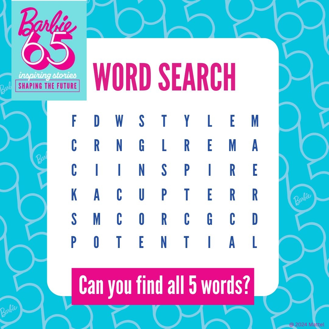 Barbie Word Search Printable Barbie Word Search Printable