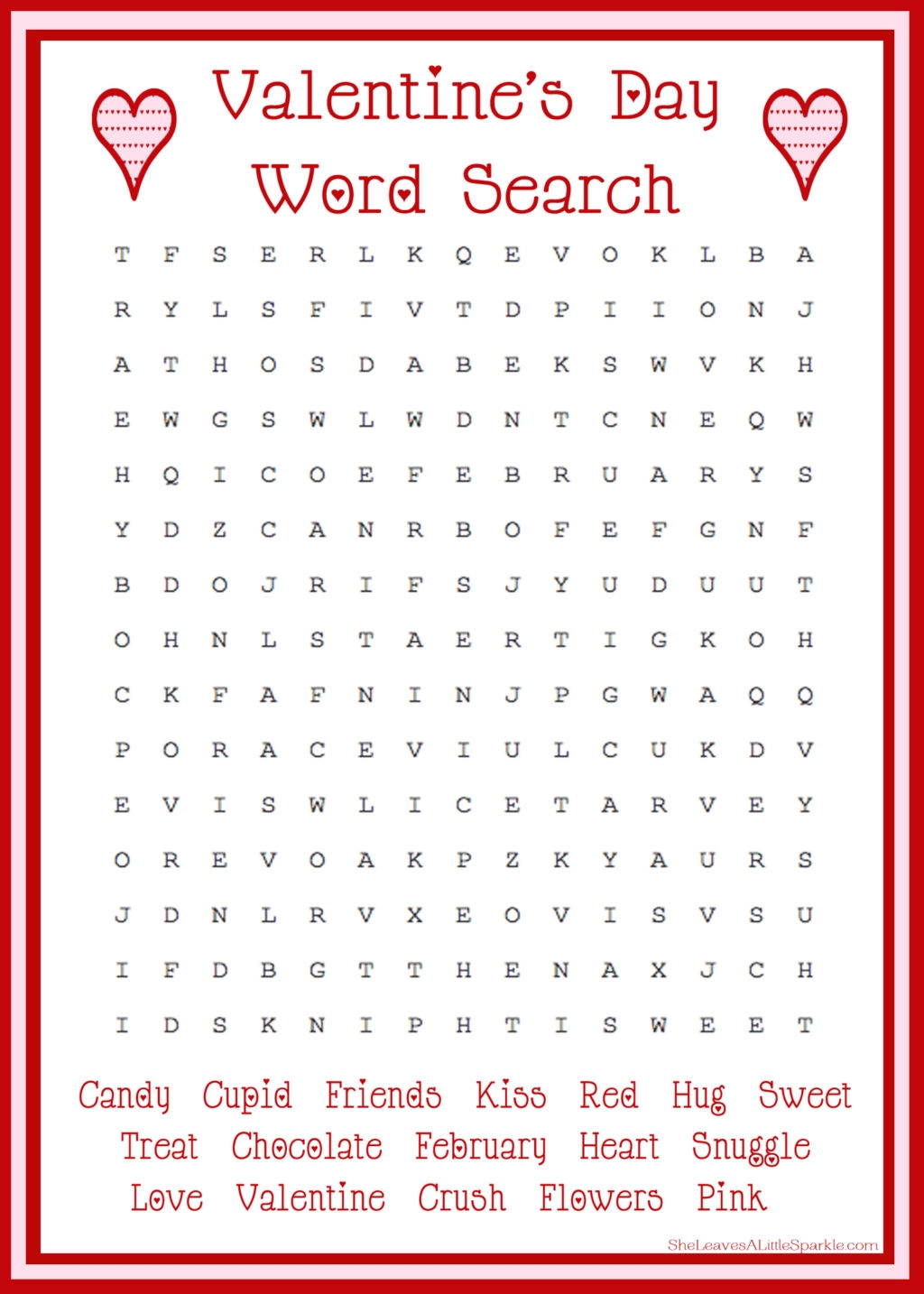Candy Word Search Pdf