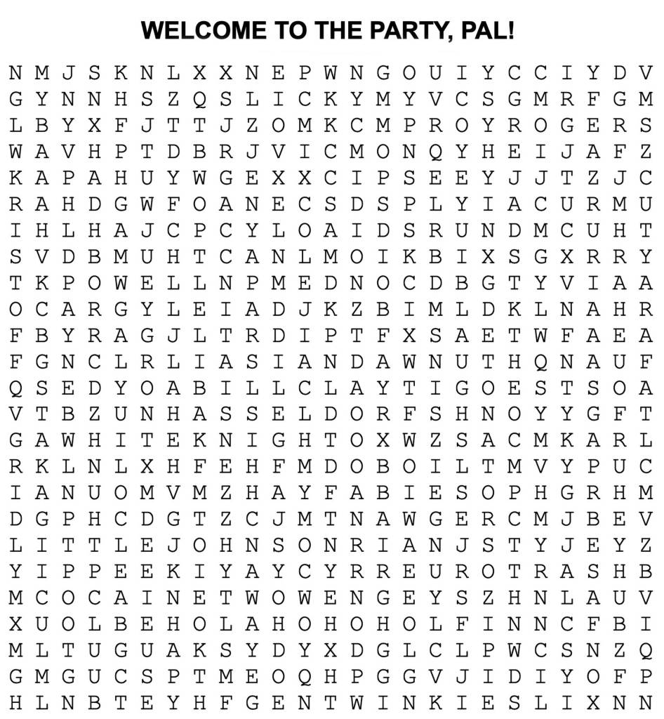Die Hard Word Search L T Hanlon Worksheets Library