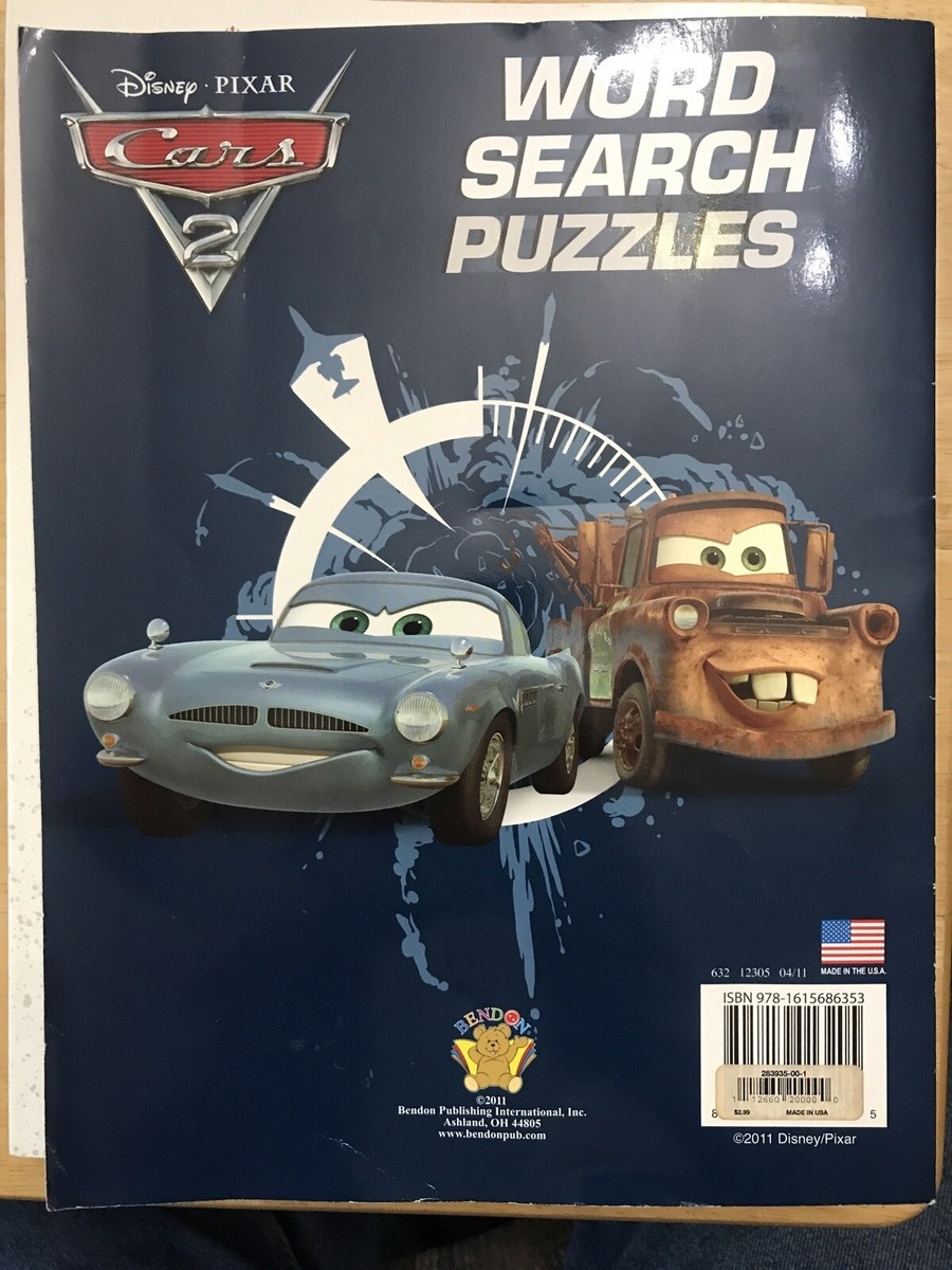 Disney Pixar Cars 2 Activity Word Search Puzzles EBay Disney Pixar Cars 2 Activity Word Search Puzzles EBay