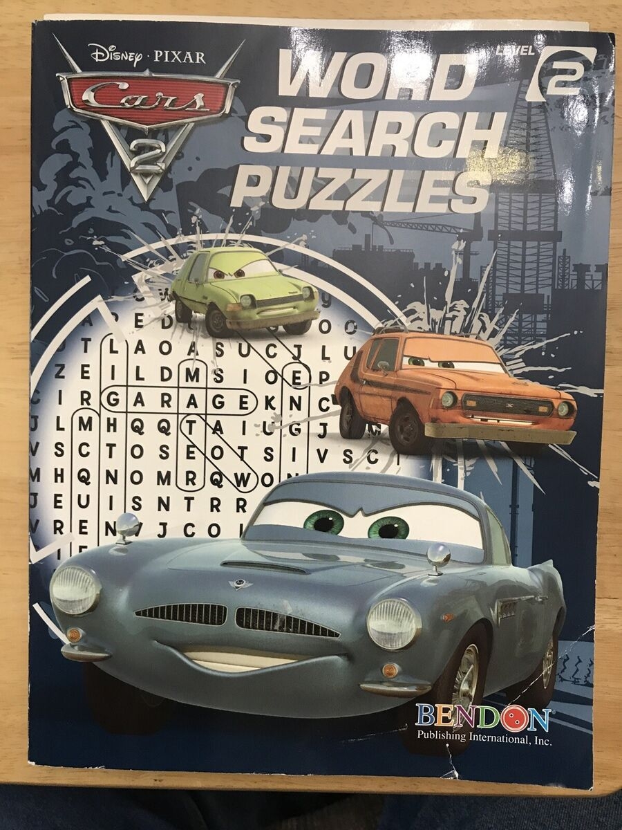 Disney Pixar Cars 2 Activity Word Search Puzzles EBay