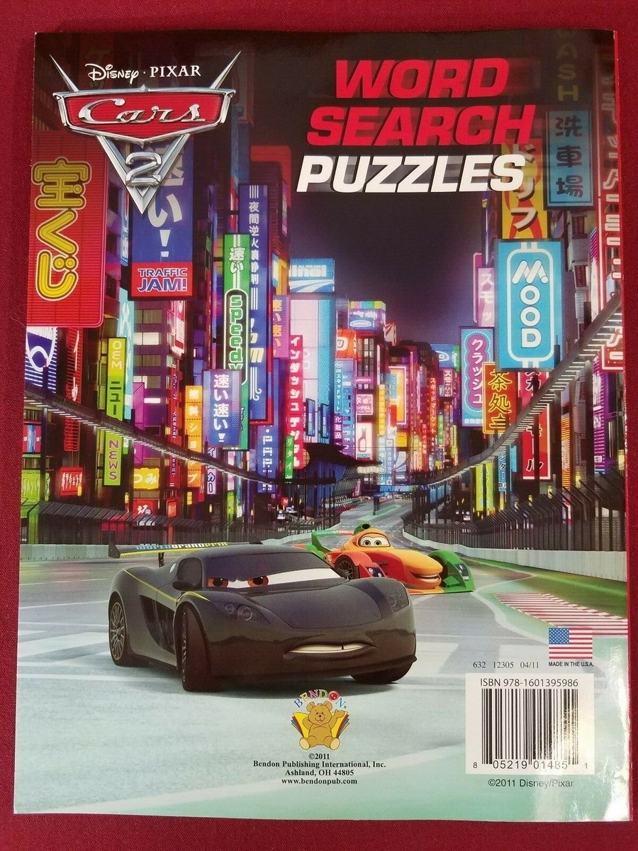 Cars Movie Word Search