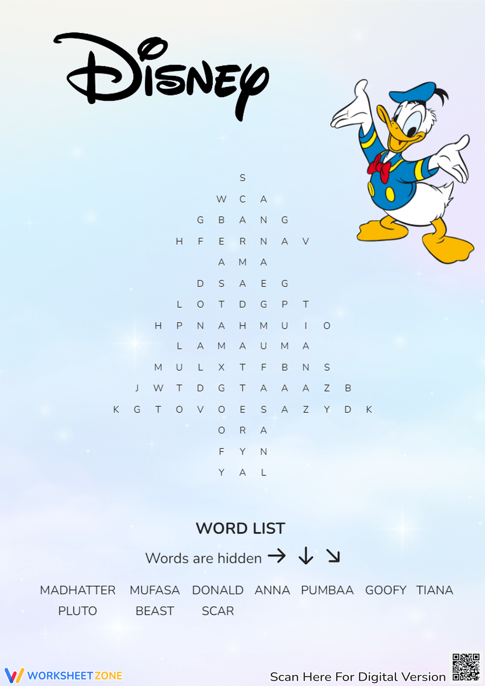Disney Word Search