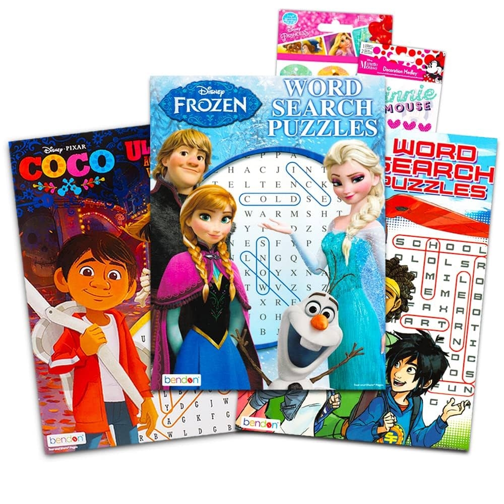 Disney Word Search Books For Kids Girls Boys Bundle Includes 3 Puzzle Books Featuring Frozen Tinkerbell And More Disney Educational Toys Buy Online At Best Price In KSA Souq