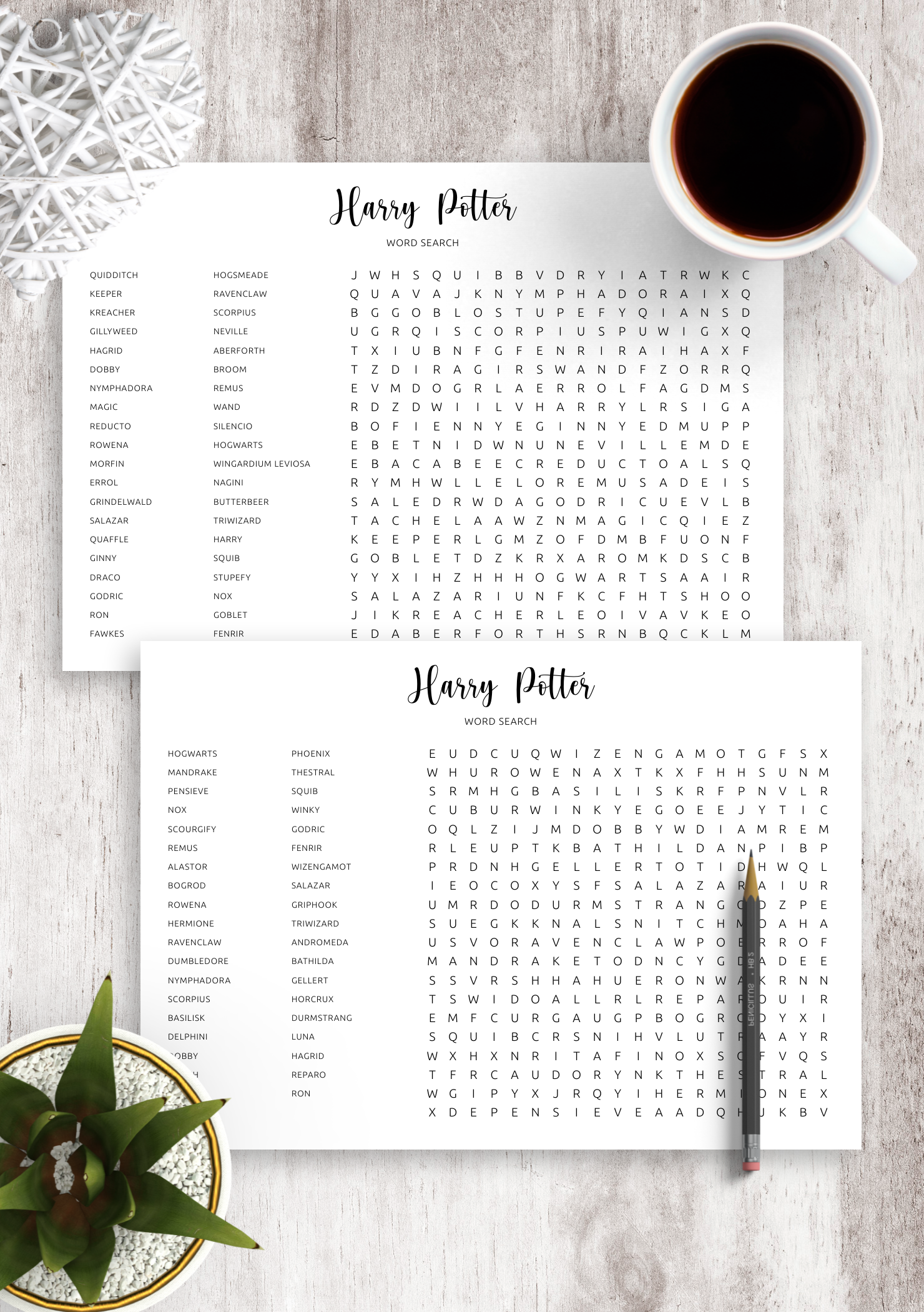 Download Harry Potter Word Search Printable In PDF
