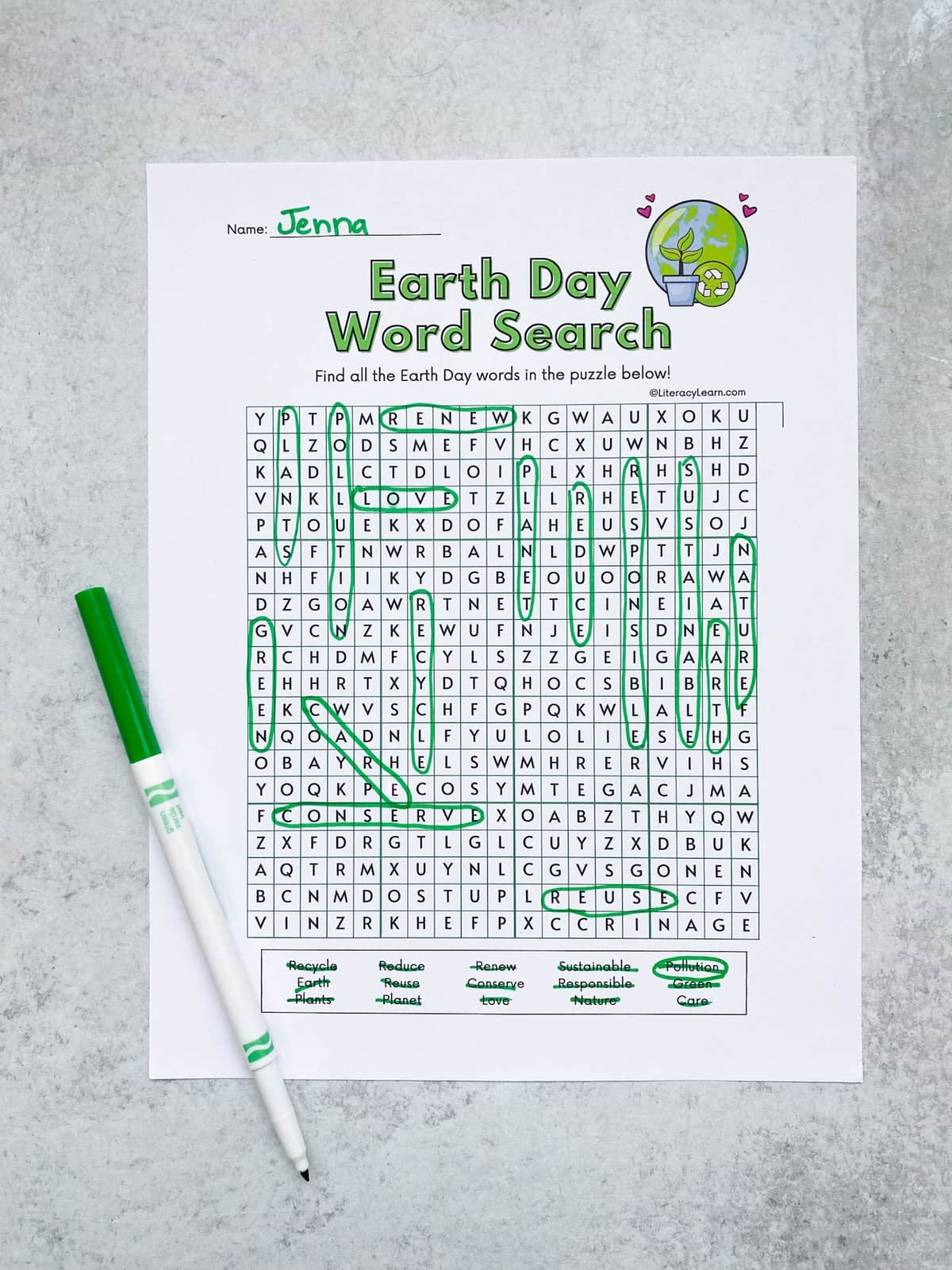 Earth Day Word Searches Free Printables Literacy Learn Earth Day Word Searches Free Printables Literacy Learn