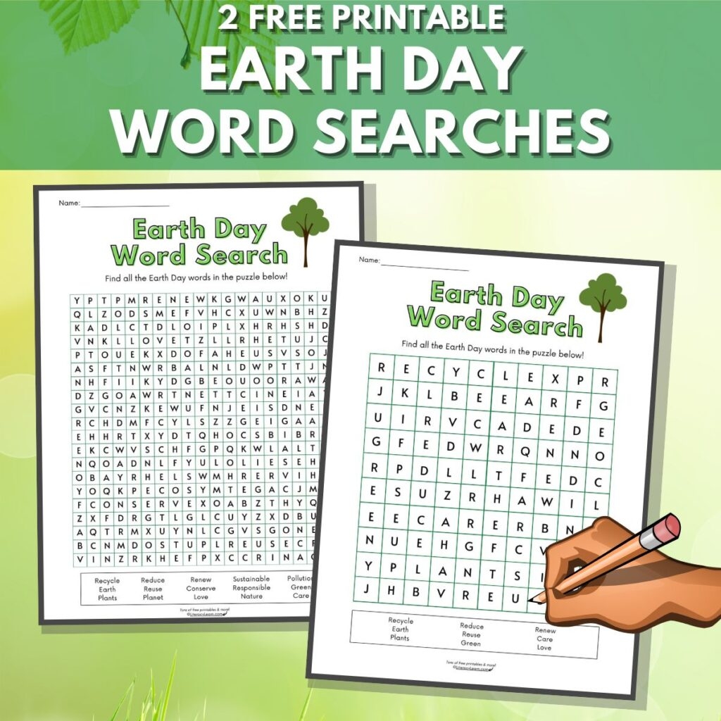 Earth Day Printable Word Search