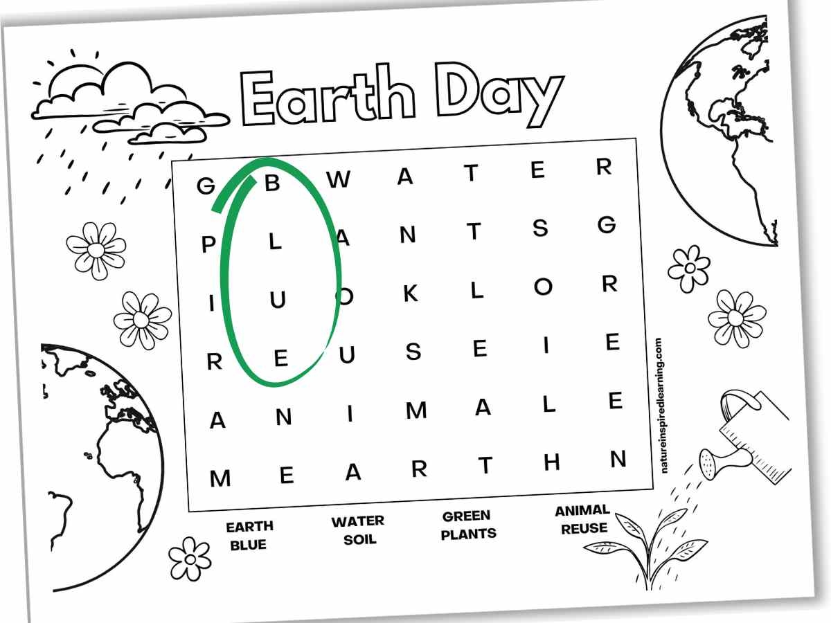 Earth Day Word Searches Nature Inspired Learning Earth Day Word Searches Nature Inspired Learning