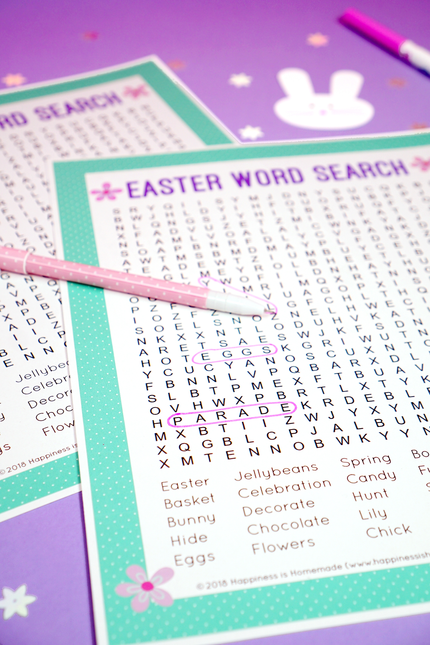 Easter Word Search Printable Happiness Is Homemade