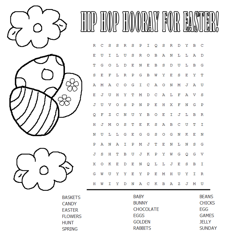 Easter Word Search Printable For Adults Hard