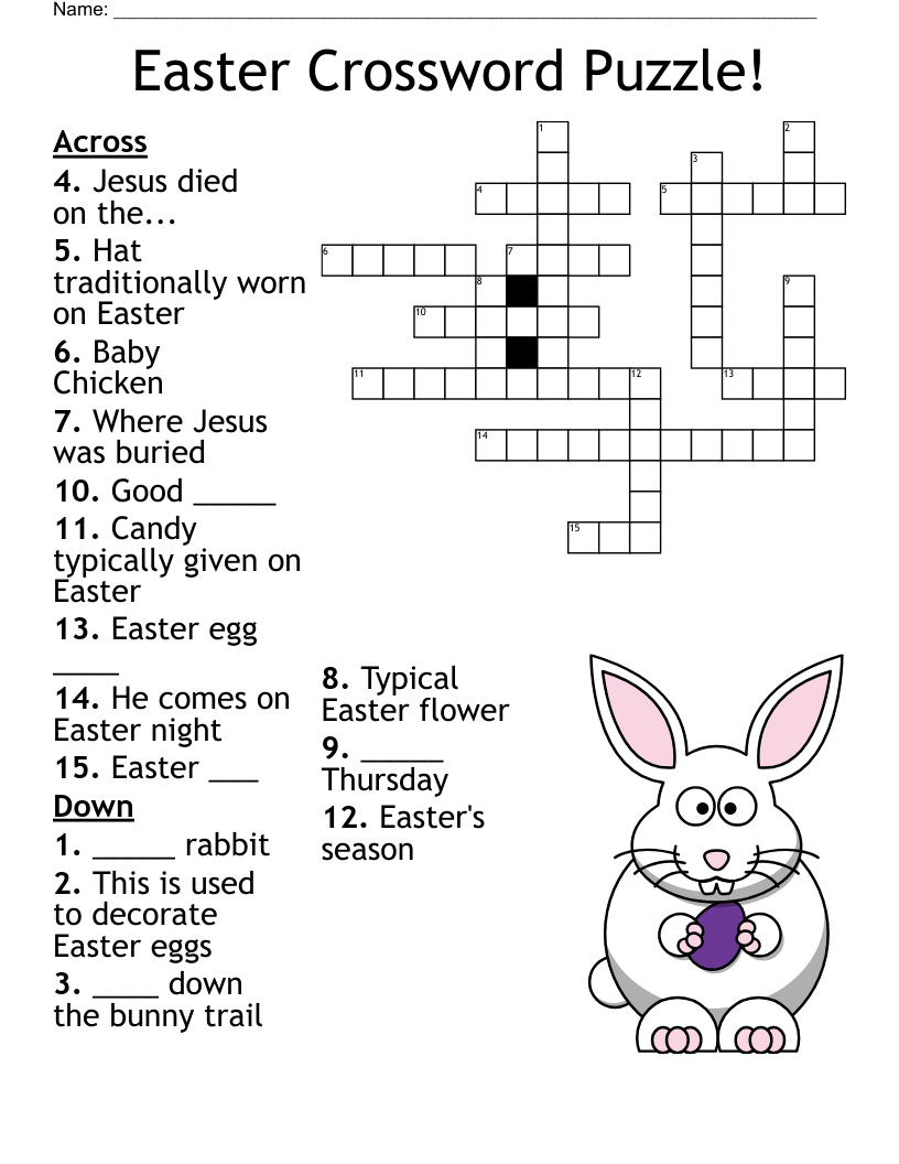 Easter Word Search WordMint