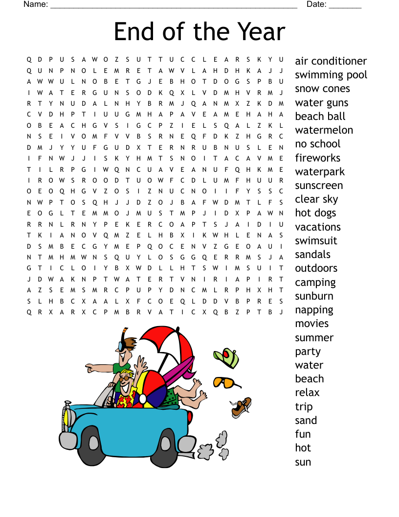 School Word Search Free