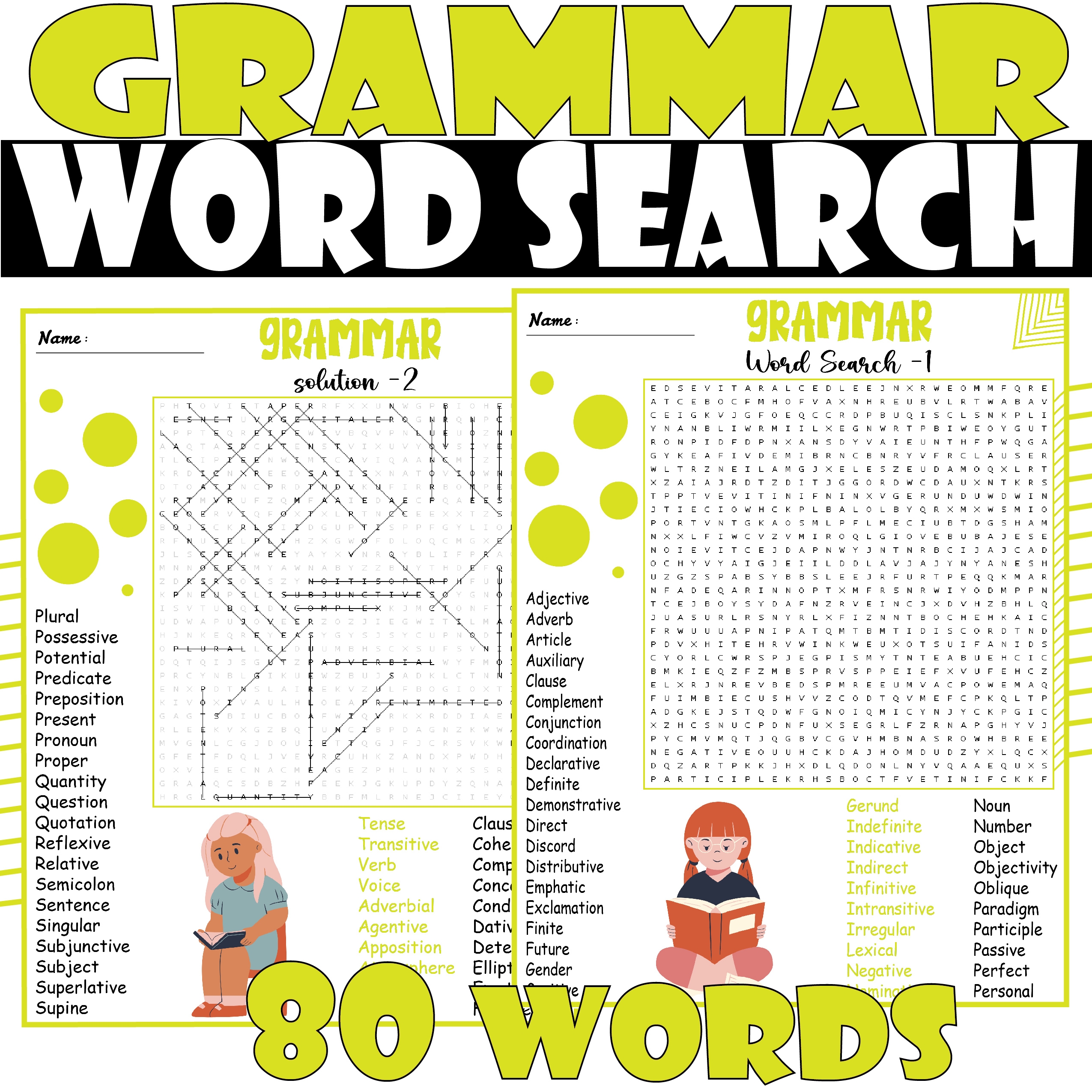 Word Search English Printable