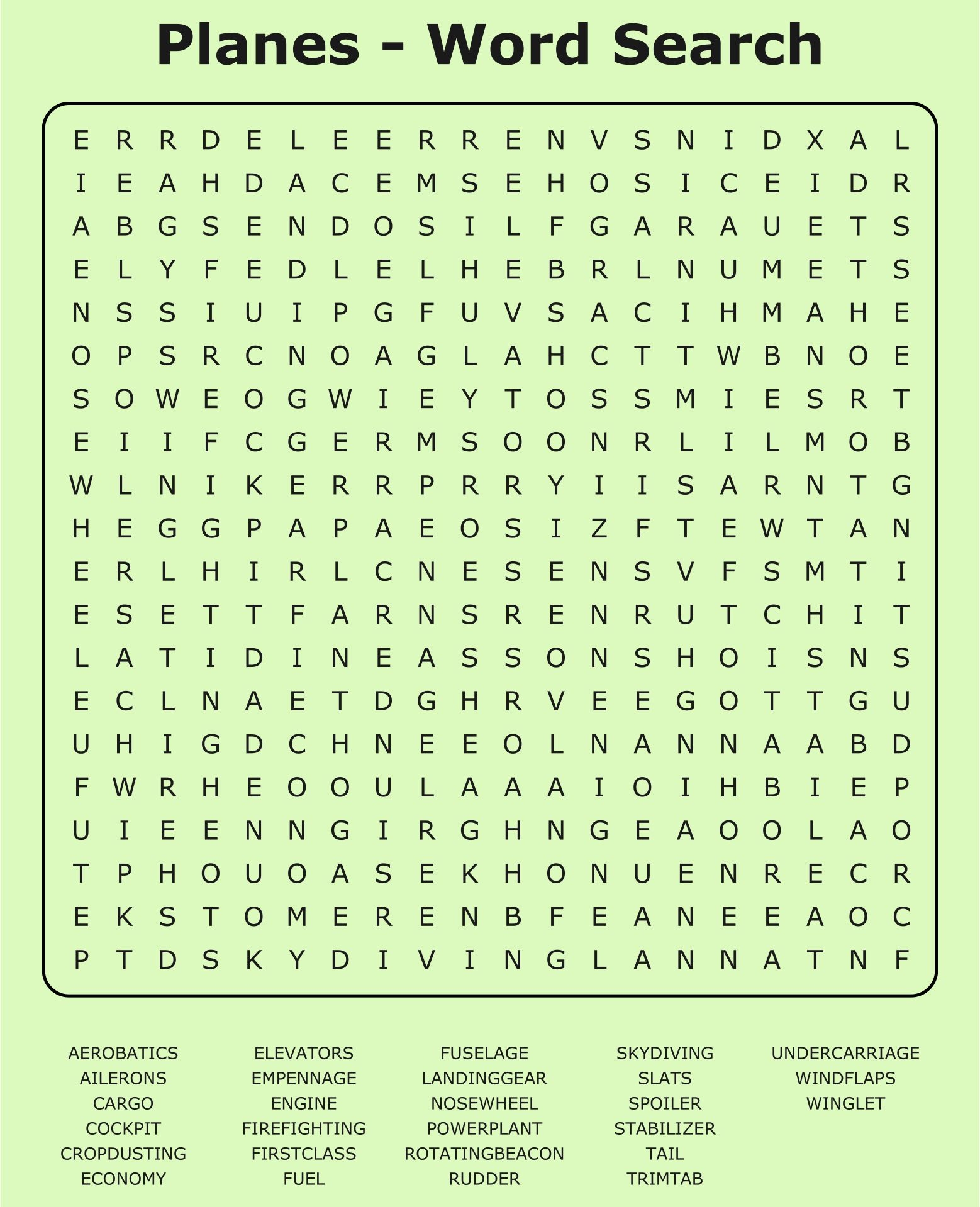 Printable Difficult Word Search