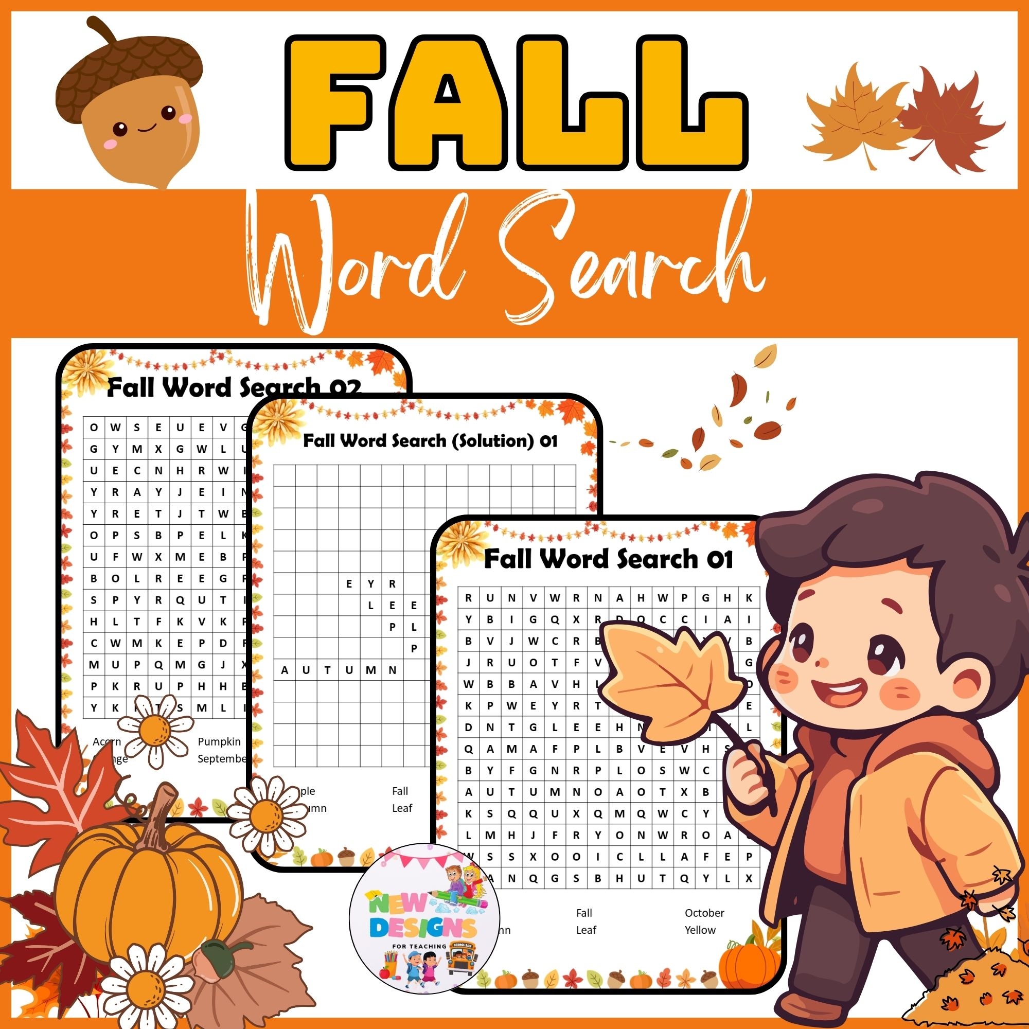 Fall Word Search Activity Autumn Puzzle Printable October Worksheets Made By Teachers Fall Word Search Activity Autumn Puzzle Printable October Worksheets Made By Teachers