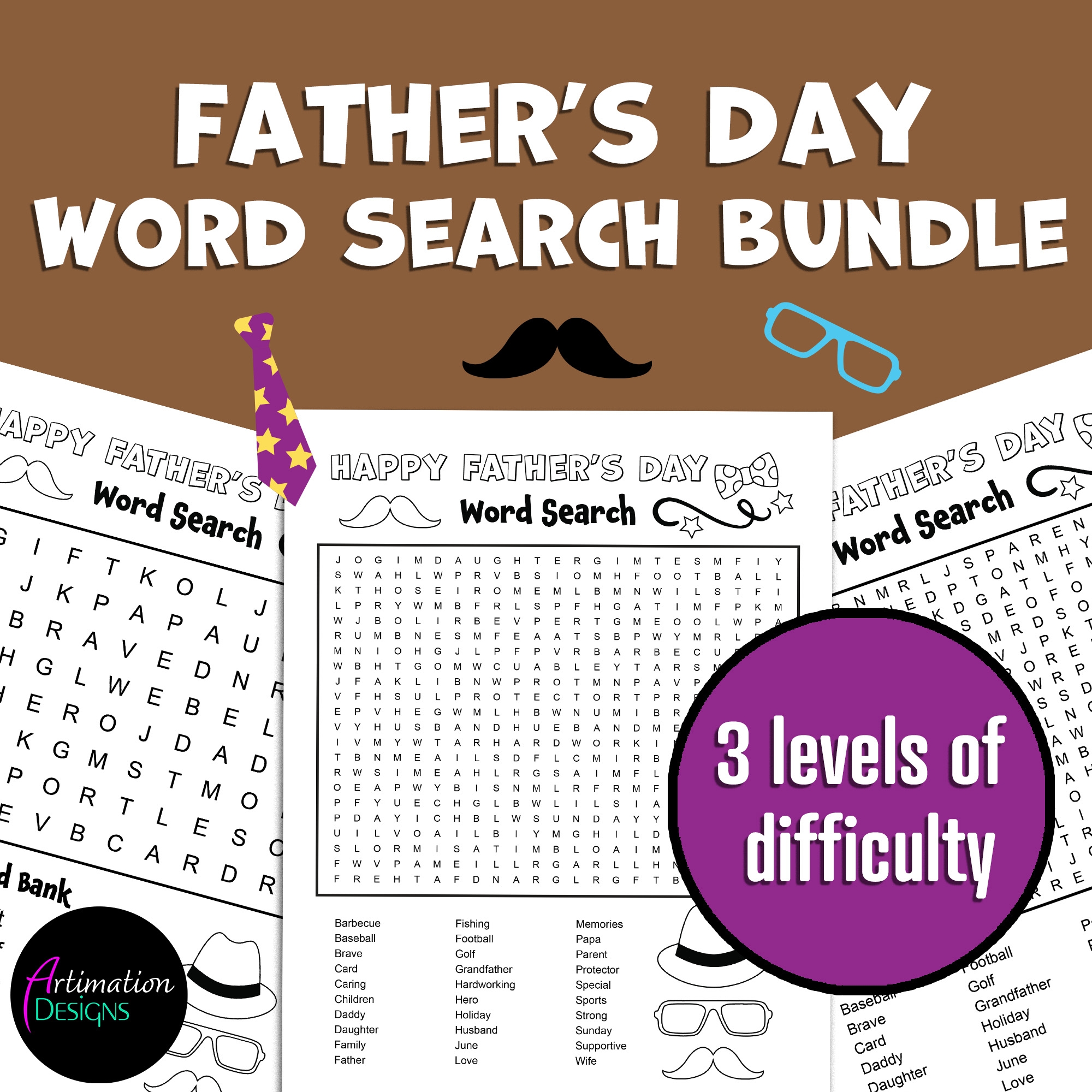 Father's Day Word Search Printable