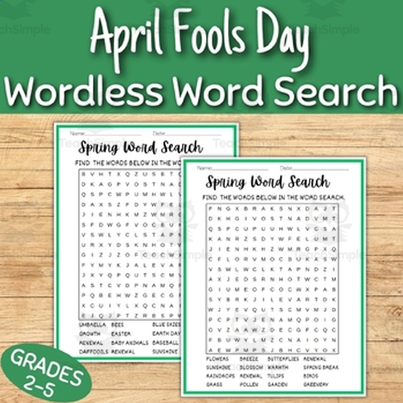 Fake Word Search Printable