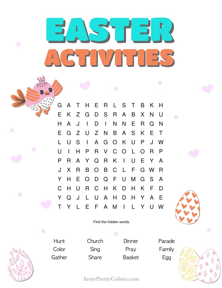 Free Easter Word Search Printable Puzzles Uncover The Fun Artsy Pretty Colors