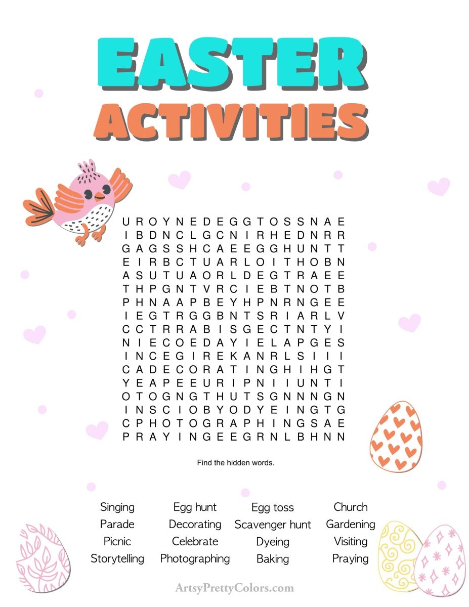 Printable Easter Word Search Puzzles