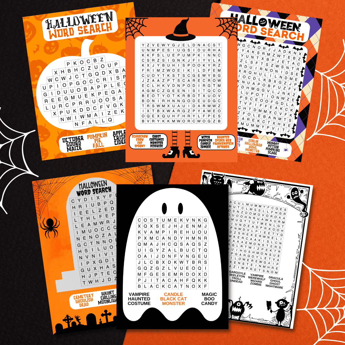 Free Halloween Word Search Printables Prudent Penny Pincher