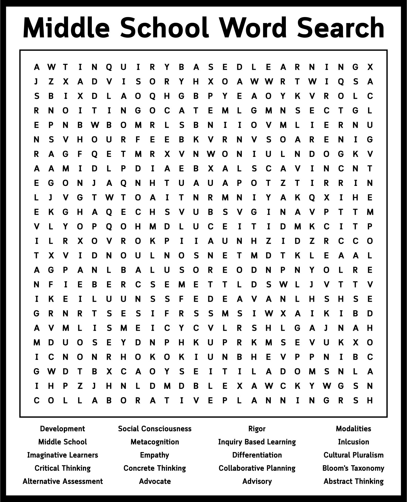 Free Middle School Puzzle Worksheet Download Free Middle School Puzzle Worksheet Png Images Free Worksheets On Clipart Library