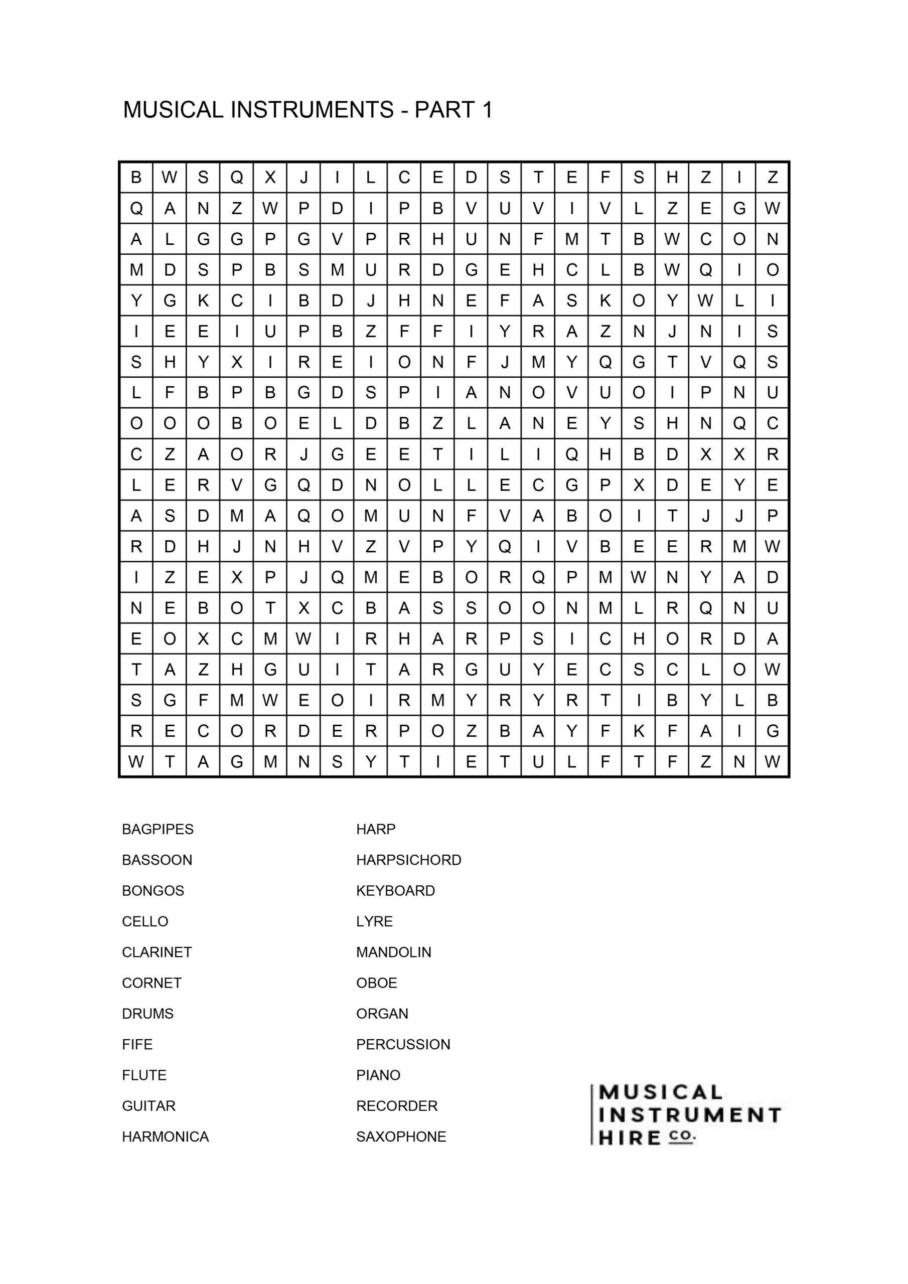 Printable Word Search Puzzles Free Online