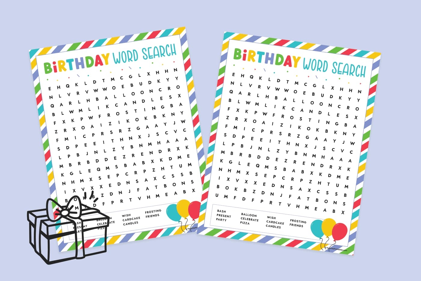 Free Printable Birthday Word Search For Kids Favorite Printables Free Printable Birthday Word Search For Kids Favorite Printables