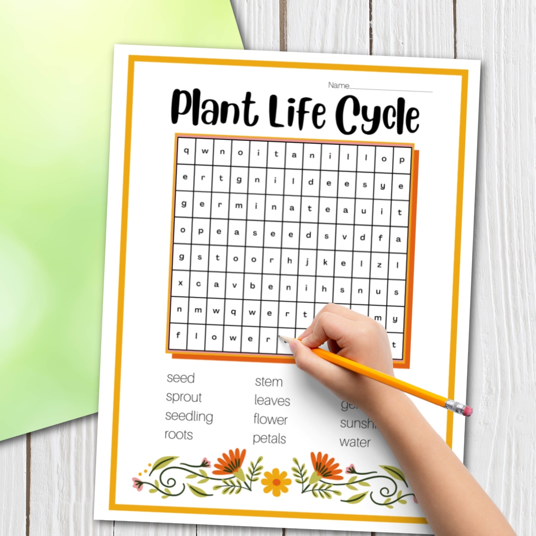 Plant Word Search Printable