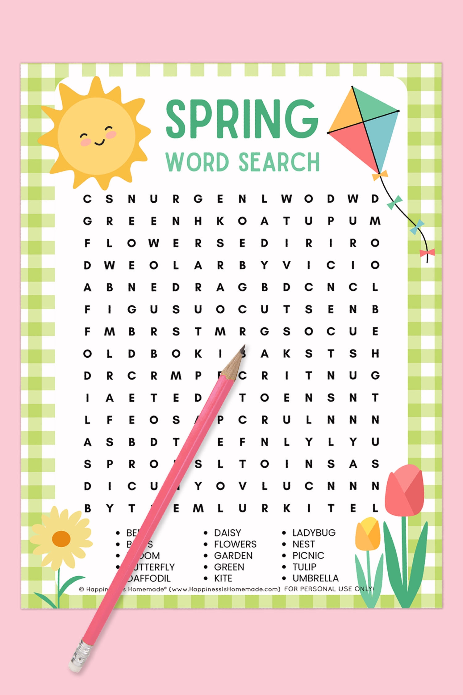 Printable Children's Word Search