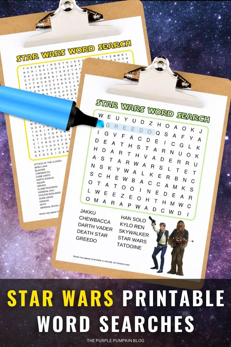 Free Printable Star Wars Word Search Puzzles For May The 4th 