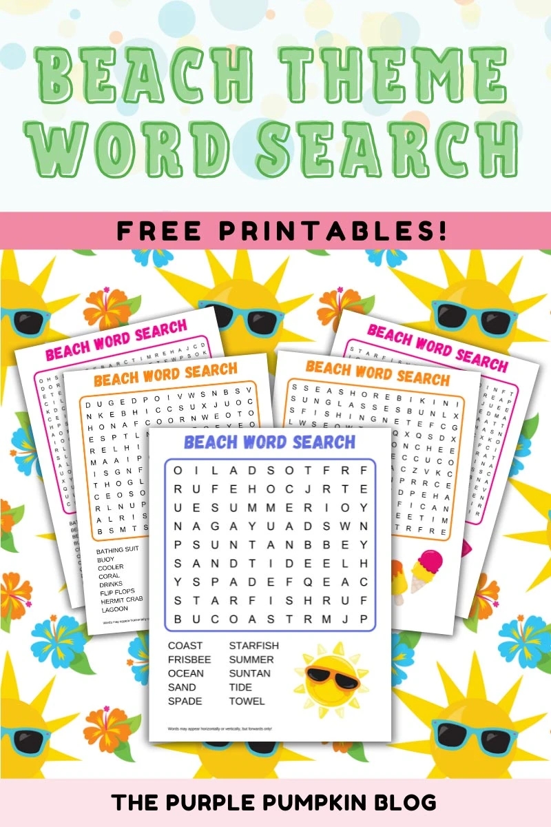 Free Printable Summer Beach Word Search Fun Word Puzzle For Kids Free Printable Summer Beach Word Search Fun Word Puzzle For Kids