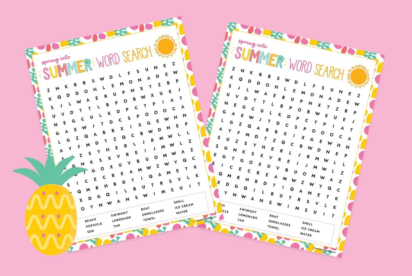 Free Printable Summer Word Search Favorite Printables Free Printable Summer Word Search Favorite Printables