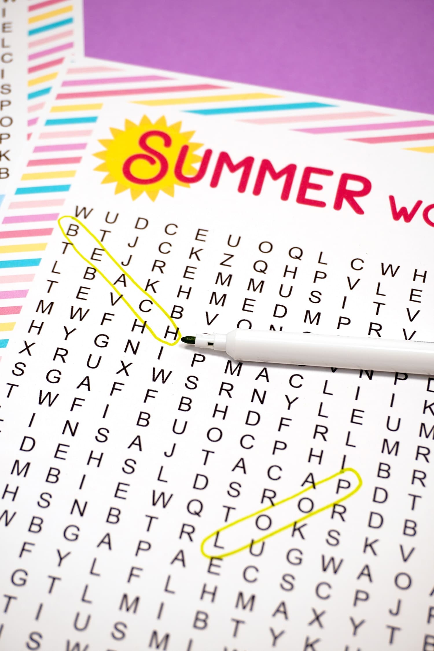Free Printable Summer Word Search Puzzle Happiness Is Homemade