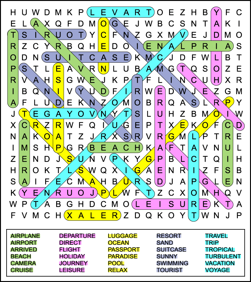 Printable Word Search With Answers