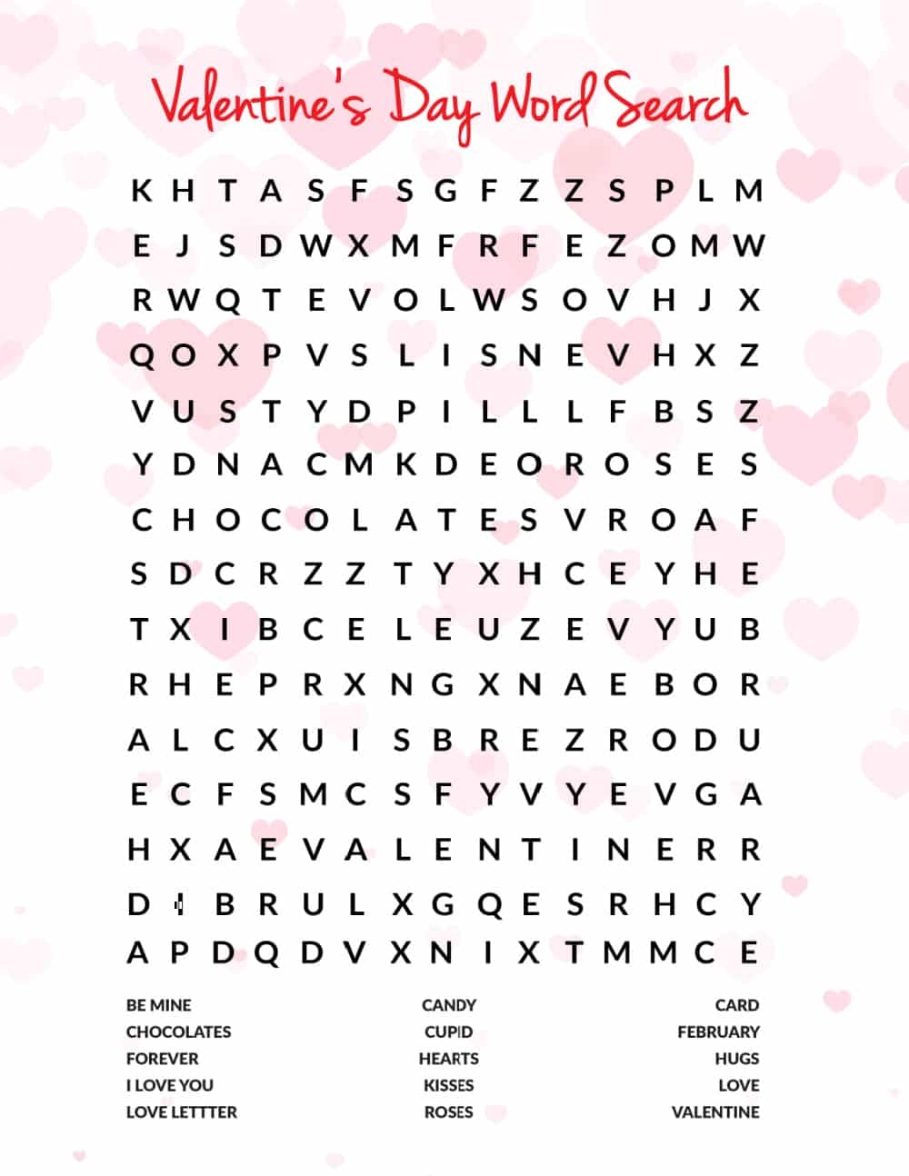 Free Printable Valentine s Day Word Search PDF Freebie Finding Mom Free Printable Valentine s Day Word Search PDF Freebie Finding Mom