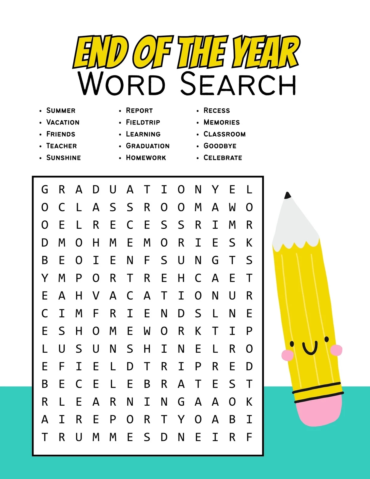 Word Search Printable Worksheets