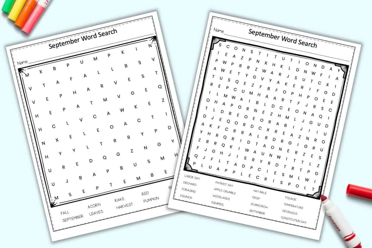 Free September Word Search Printable For Kids The Artisan Life Free September Word Search Printable For Kids The Artisan Life