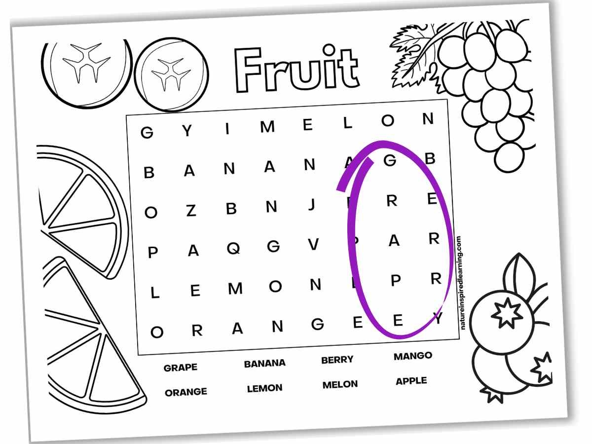 Printable Word Searches For Kids