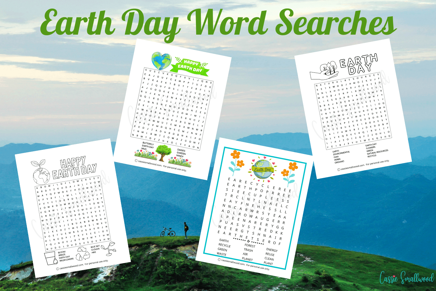 Fun Earth Day Word Search Worksheets Free Printable Cassie Smallwood