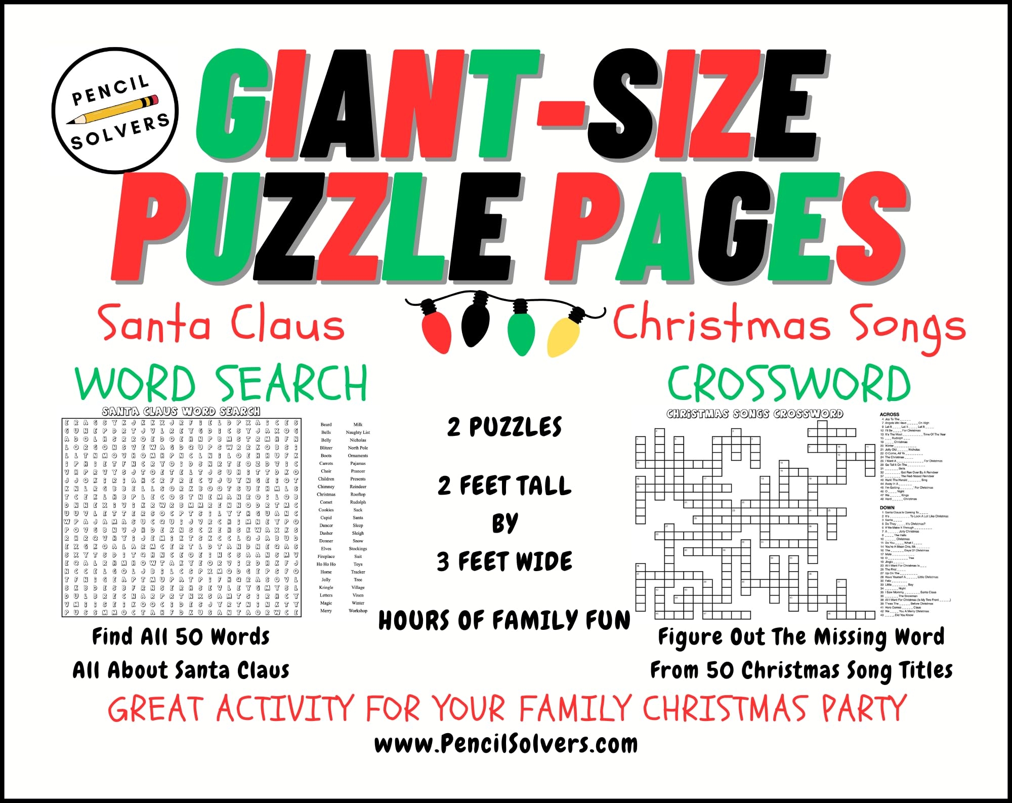 Giant Christmas Word Search