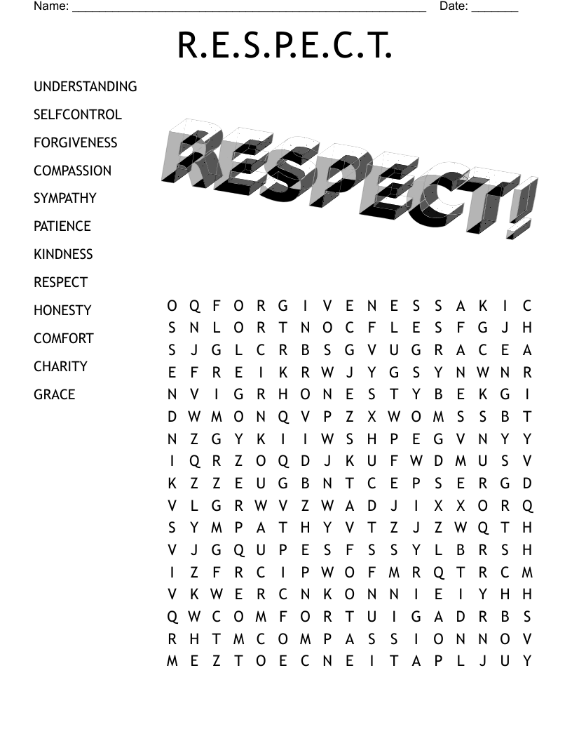 Gratitude Word Search Free Printable