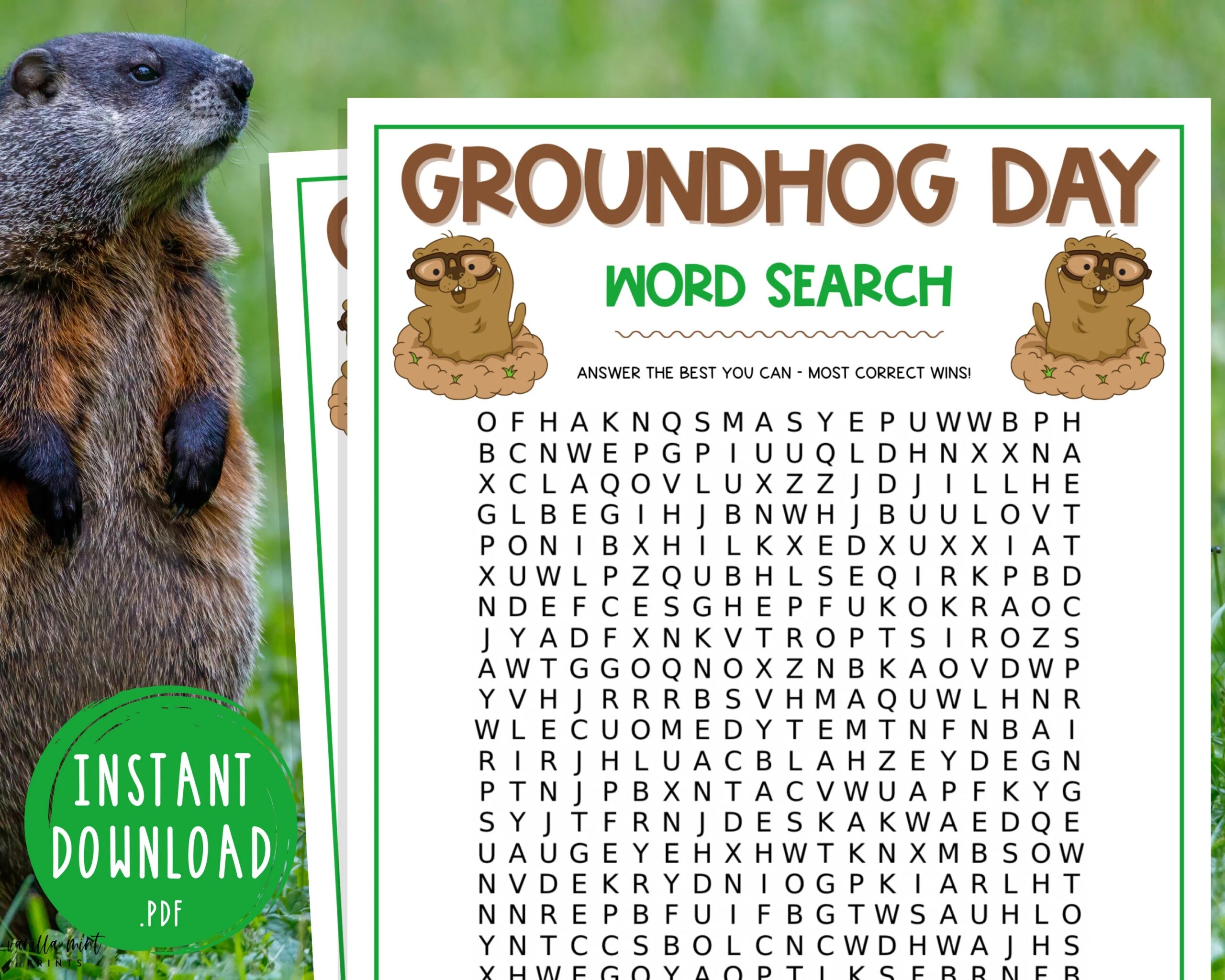 Groundhog Day Word Search Game Punxsutawney Phil Printable Games Groundhog Day Word Search Game Punxsutawney Phil Printable Games
