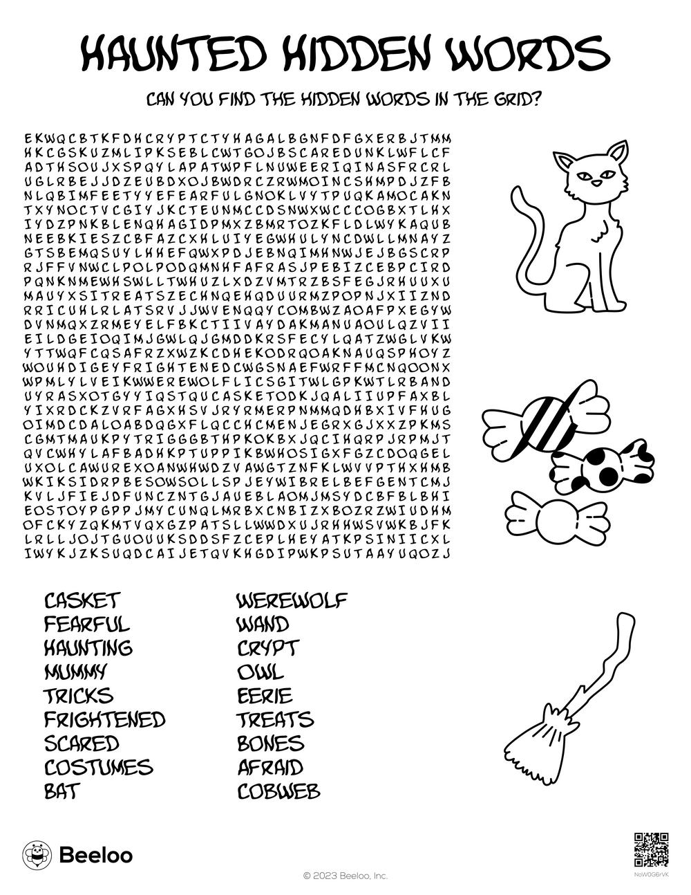 Halloween themed Word Searches Beeloo Printable Crafts And Activities For Kids