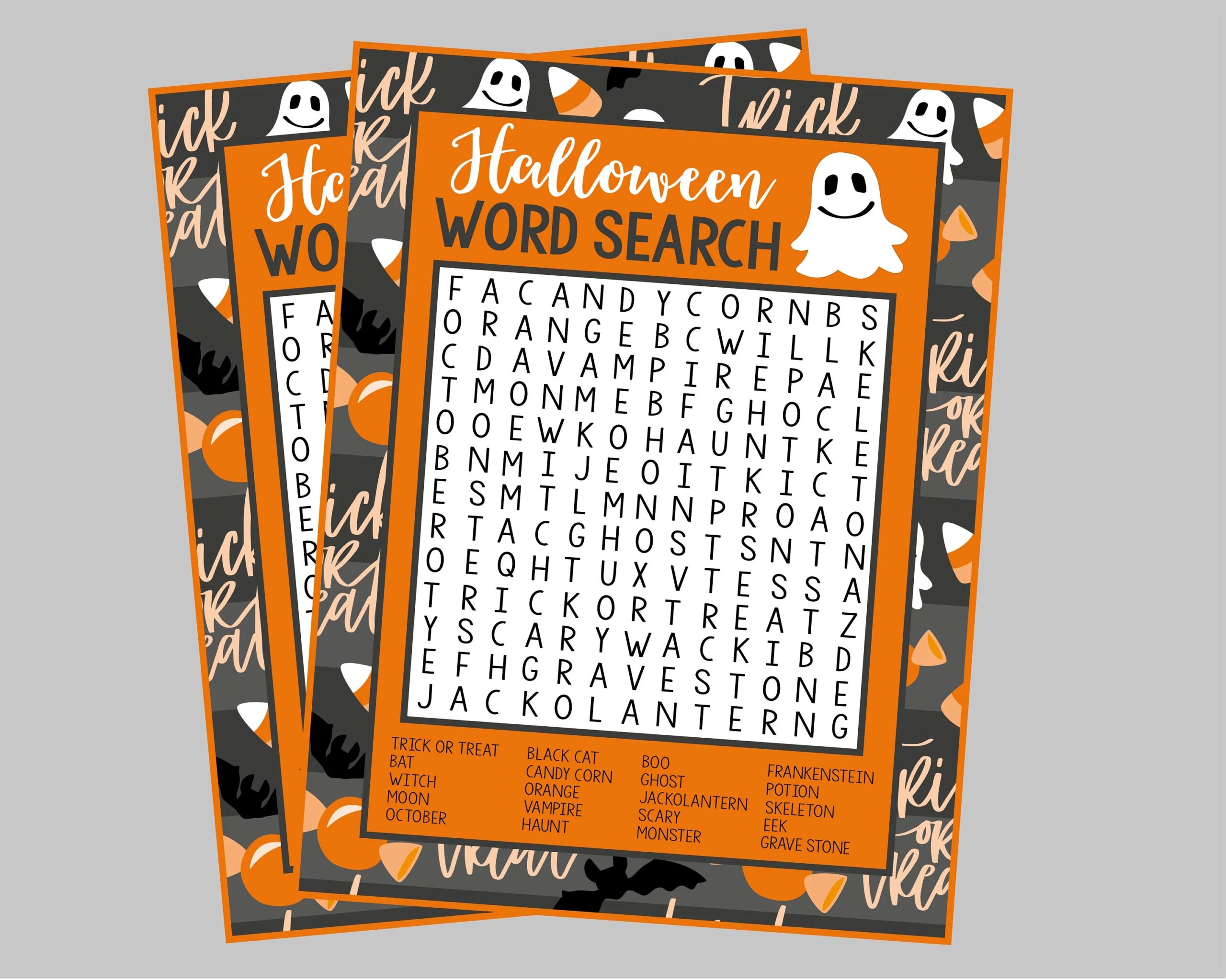 Halloween Word Seach Game Printable Word Seach Instant Digital Download Printable Classroom Word Search Ghost Candy Corn Word Seach Etsy