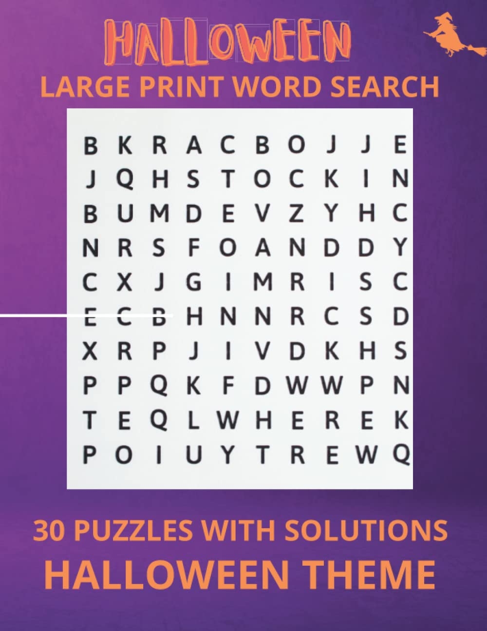Halloween Word Search Book Large Print 30 Puzzles With Solutions All Ages 8 5X11 Inches Brainy Exercises 43 Pages Strong Ikaika 9798848240986 Amazon Books