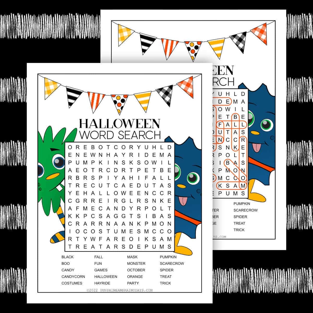 Halloween Word Search Printable Sunshine And Rainy Days Halloween Word Search Printable Sunshine And Rainy Days