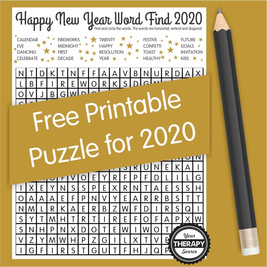 Happy New Year Word Search Puzzle Freebie Your Therapy Source Happy New Year Word Search Puzzle Freebie Your Therapy Source